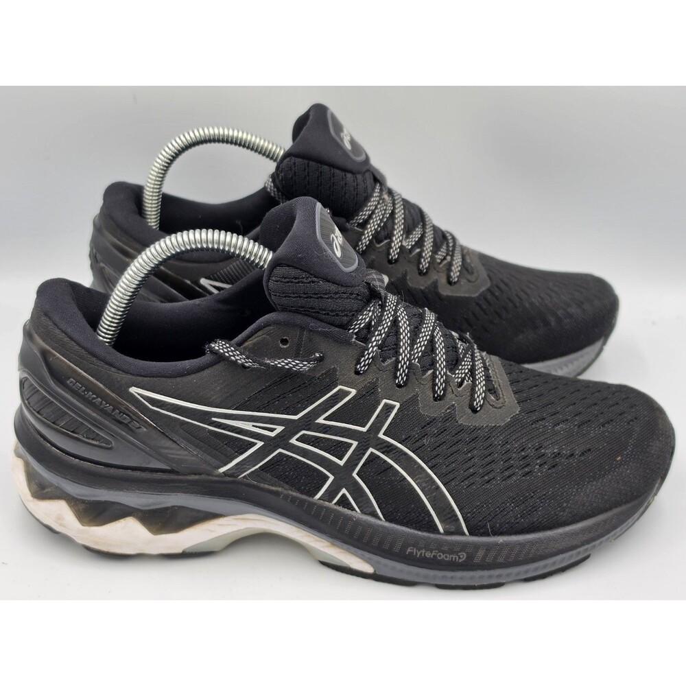 Asics Gel-Kayano 27 Running Shoes Womens Size 10 D Black Mesh Lace Up Sneakers